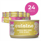 Whole Foods Wet Cat Food, Chicken & Sweet Potato Entree in Broth, 2.8 oz. Can (24 Count)