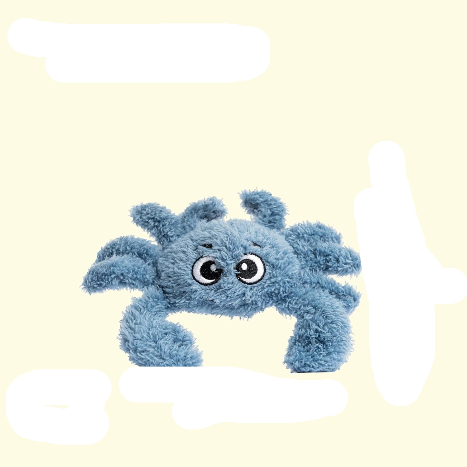 Interactive Catnip Cat Plush Toy, Ocean Theme, 5'', for All Breed Size Cats (Crab)