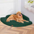 Large Dog Bed - Orthopedic Egg-Crate Memory Foam Dog Beds with Removable Washable Cover, Waterproof Pet Beds with Non-Slip Bottom(Green)