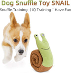 Pet snail molar dog plush toys, dog sniffing training plush toys, interactive educational IQ screaming toys, plush toys for pet activities to relieve stress, suitable for large, medium and small dogs