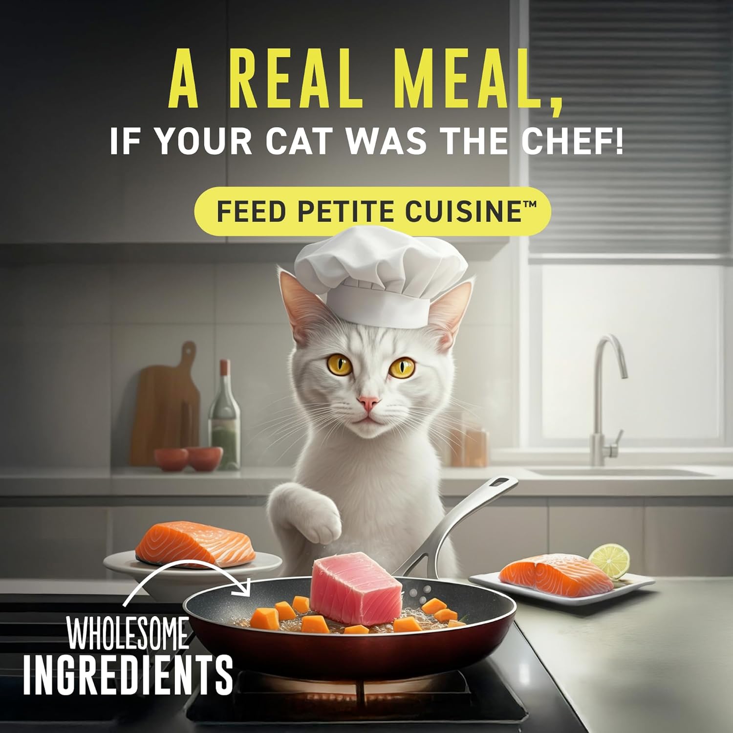 Whole Foods Wet Cat Food, Chicken & Sweet Potato Entree in Broth, 2.8 oz. Can (24 Count)