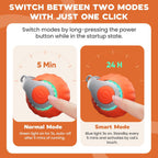 2 Pack Interactive Cat Toy for Indoor Cats, Two Speed Smart Automatic Cat Toy Moving Ball with Tail, Rechargeable Motion Activated Cat Toys for Bored Indoor Adult Cats(Orange & Blue)