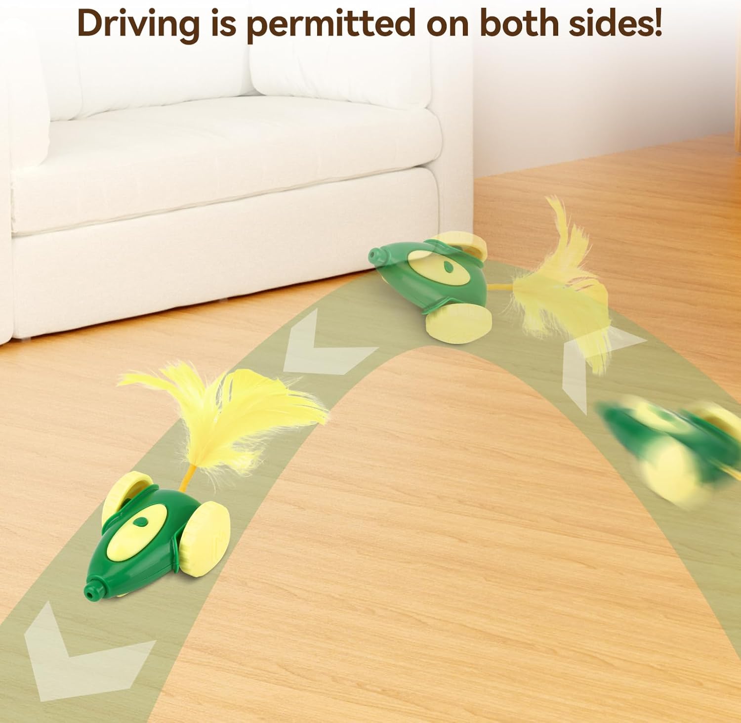 cat Toy, Automatic Interactive Migicar Toy Like a Mouse, Intelligent Programme, Rechargeable Kitten Toy