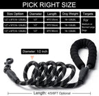 2 Pack Dog Leash, 4/5//6 FT Heavy Duty Nylon Rope Pet Leashes with Comfortable Padded Handle, Reflective Dog Leashes for Small Medium and Large Dogs