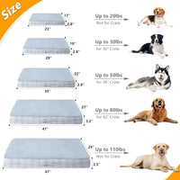 Washable Orthopedic Egg-Crate Dog Bed (Gray)
