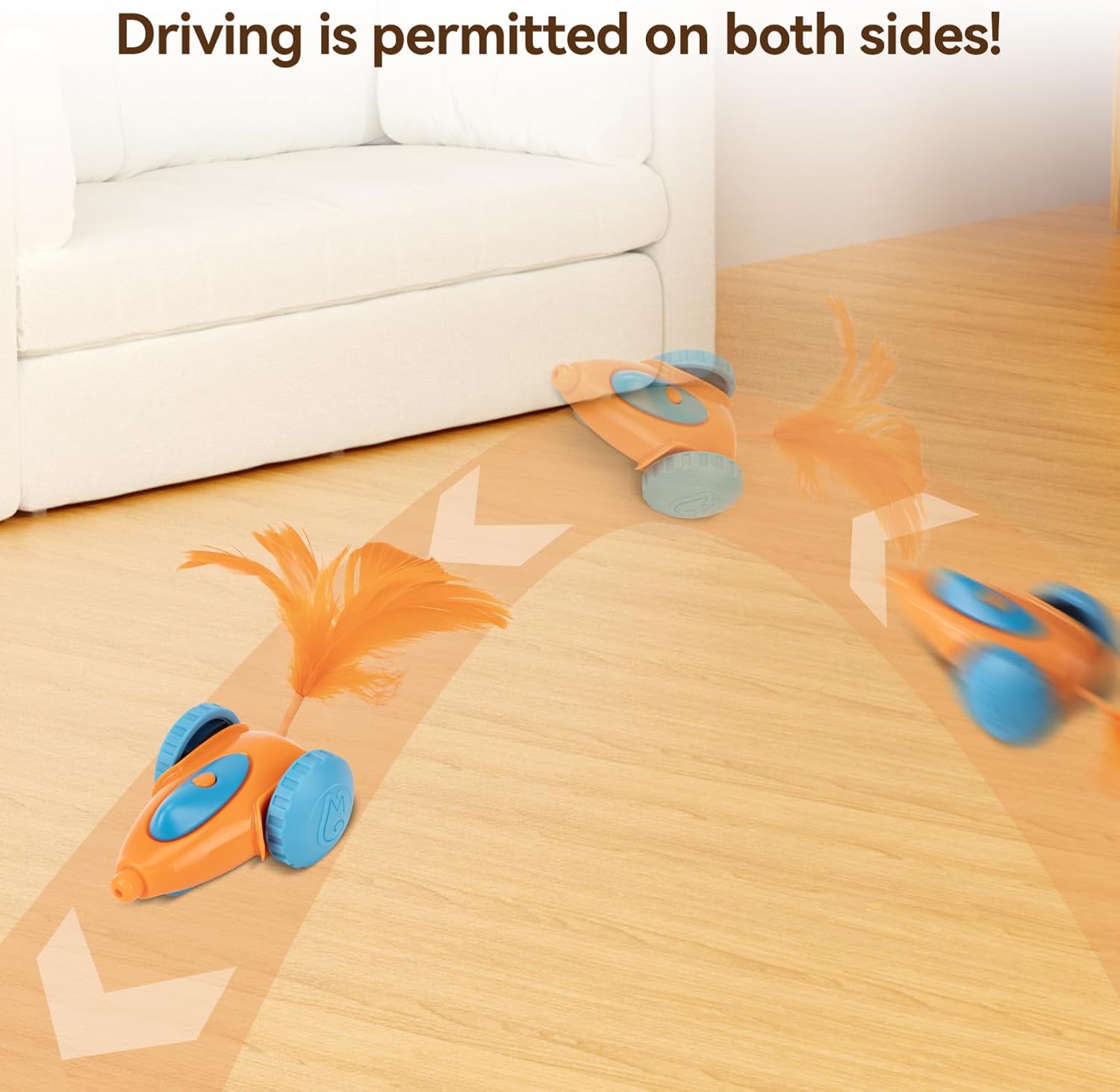 cat Toy, Automatic Interactive Migicar Toy Like a Mouse, Intelligent Programme, Rechargeable Kitten Toy