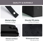 Travel Litter Box with Zipped Lid, Foldable Travel Litter Box, No Leakage, No Smell, Waterproof, Easy to Carry, Easy to Use in Hotels, Car