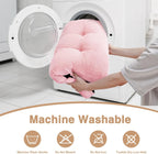 Washable L Dog Bed for Large Dogs with Anti-Slip Bottom, Premium Foam Pet Pad for Crate for Large Medium Small Sized Puppies(Pink)