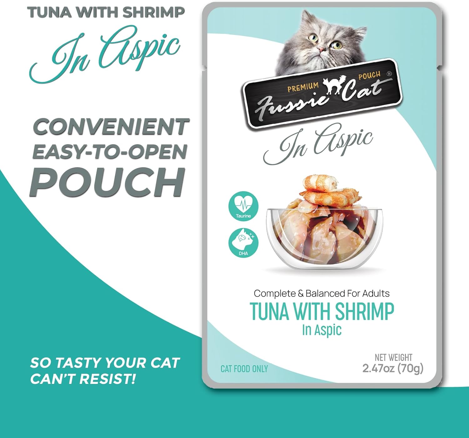 cat Premium Tuna w/Shrimp in Aspic, 2.47 Ounce (Pack of 12)