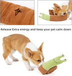 Pet snail molar dog plush toys, dog sniffing training plush toys, interactive educational IQ screaming toys, plush toys for pet activities to relieve stress, suitable for large, medium and small dogs