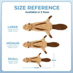 Dog Toys with Soft Durable Fabric for Small, Medium and Large Pets Interactive Toy for Indoor Play, Supports Active Biting and Play - 4 Figures, Small