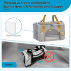 Cat Carrier– Fits Pets Up to 16 lbs, Anti-Collapse Design, Multiple Storage Pockets, Cat Carrier Soft Ideal for Medium Cats, Puppy, Rabbits and Other Small Animals