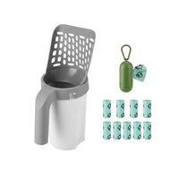 3-in-1 Cat Litter Scoop with Integrated Waste Bin & Bag Dispenser