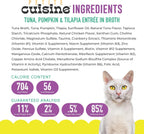Whole Foods Wet Cat Food, Tuna, Pumpkin & Tilapia Entree in Broth, 2.8 oz. Can (24 Count)