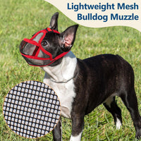 Breathable Mesh Muzzle for Flat-Faced Dogs