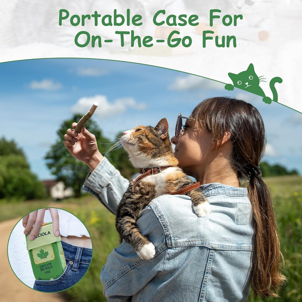 3 Pack Catnip Toys for Cats, Funny Cat Toys Filled with 100% Pure Organic Catnip, Safe Kitten Teething Chew and Kicker Toys, Stress Relieving Fun for Indoor Cats