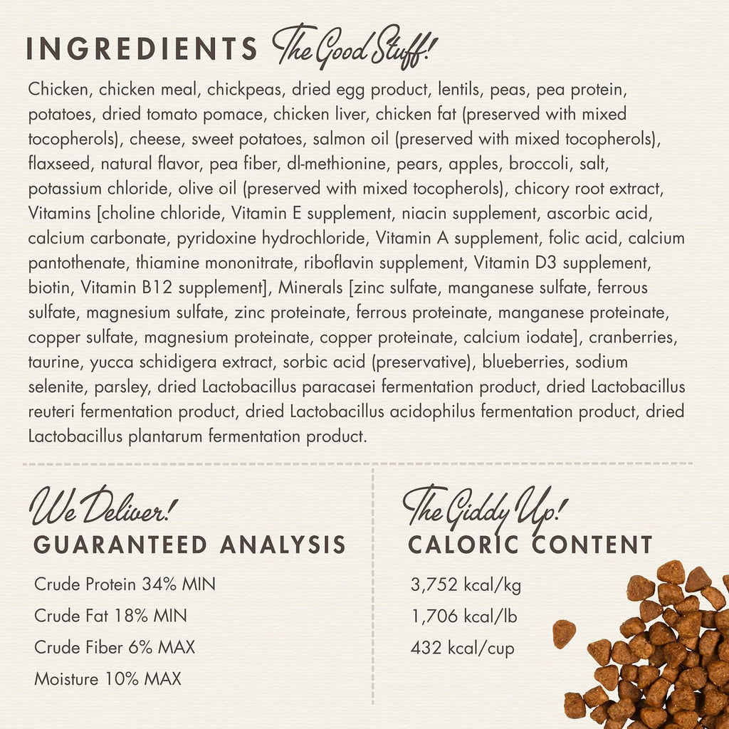 Nutritionals Chicken Au Frommage Cat Food - Premium Dry Cat Food - Chicken Recipe - 4 lb