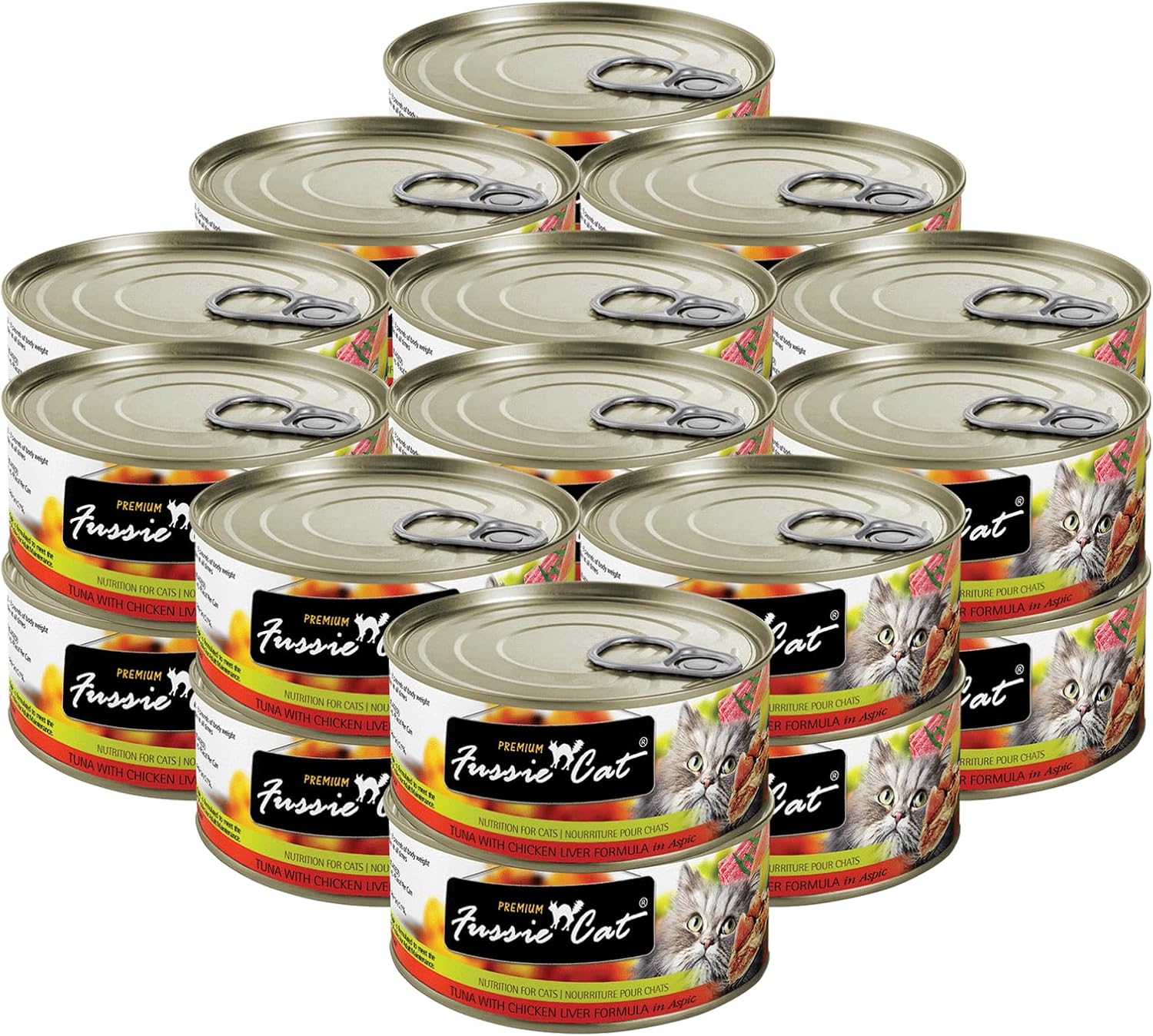 Premium Tuna & Chicken Liver In Aspic Grain-Free Wet Cat Food 2.82oz, case of 24