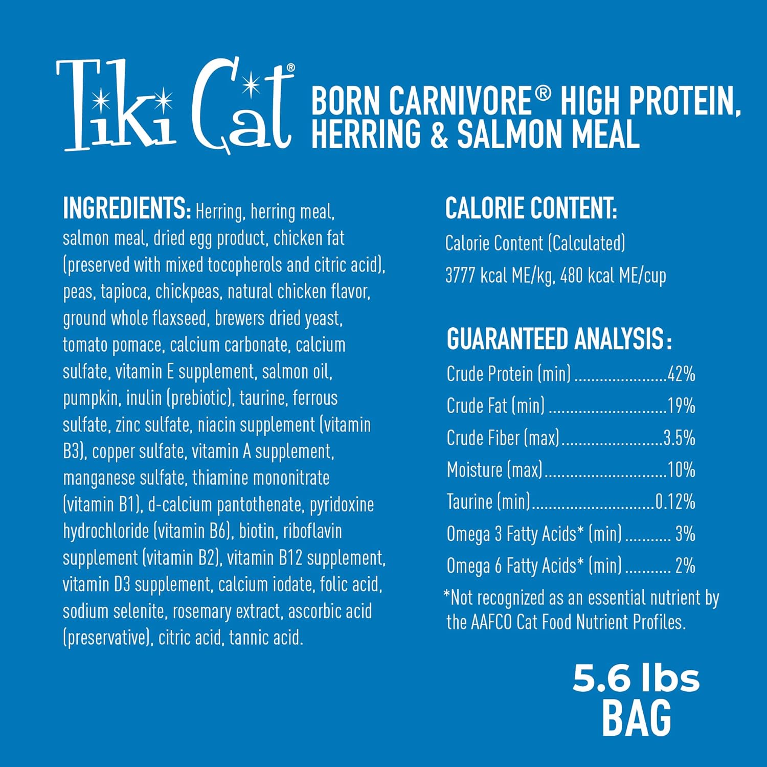 Cat Born Carnivore High Protein Dry Cat Food, Herring & Salmon Meal
