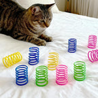 Cat Toys for Indoor Cats, 35 Packs Interactive Cat Toys Set with Colorful Springs, Mouse Cat Toy, Crinkle, Sisal, Pompom and Color Bell Balls for Kittens