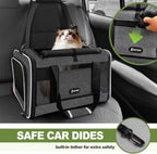 Cat Carrier 18x11x11 Top Load Soft Pet Travel Bag Over 15 lbs, Collapsible Small Dog Puppy Crate 10 Pounds, Small Animal Rabbit Kennel Carrying Case, Kitten Mesh Cage Medium Cat