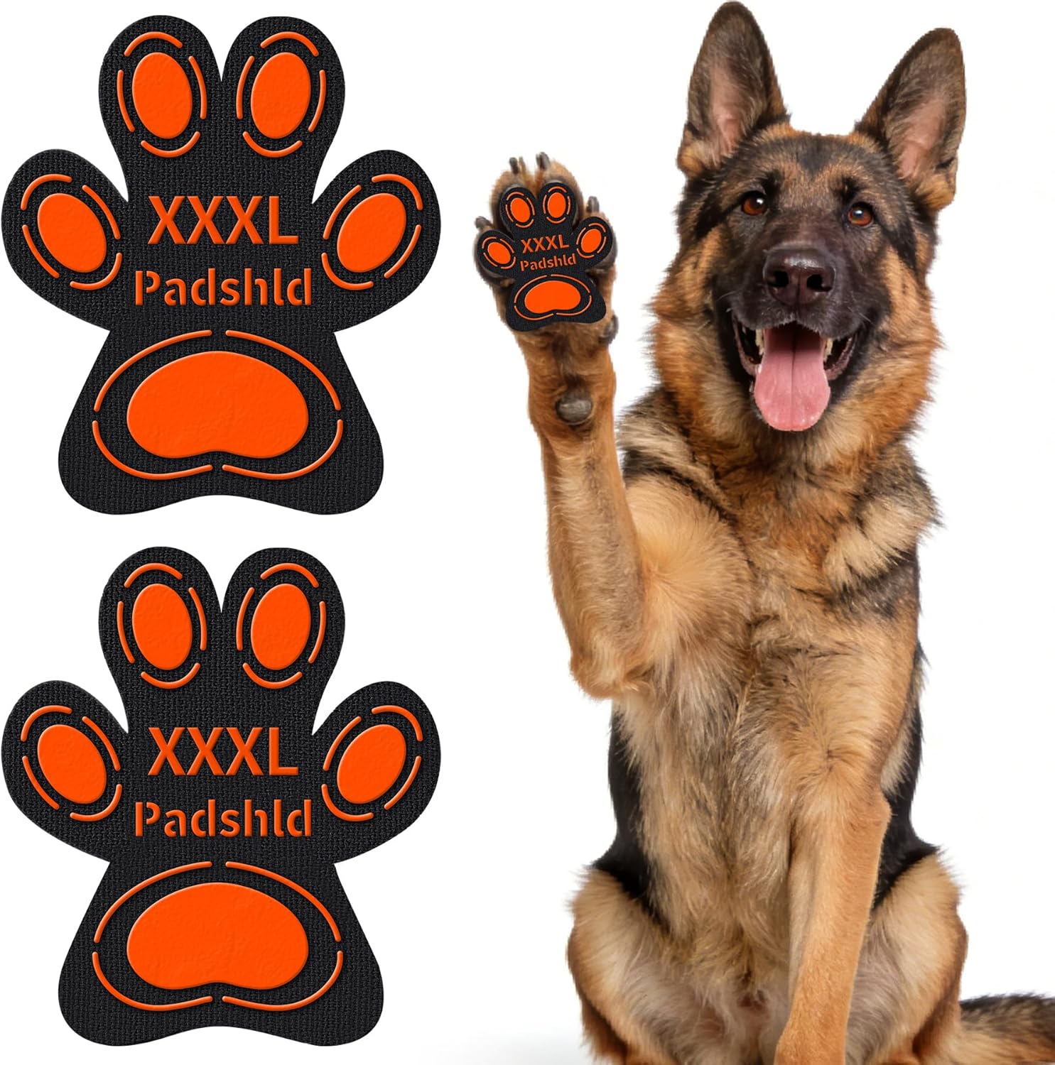 Anti Slip Dog Paw Pads for Senior Dogs - Paw Grips for Hardwood Floors, Enhanced Balance Traction Pads, Breathable Pet Paw Stickers Protectors for Dogs 7 Sets (28 Pcs) XXXL