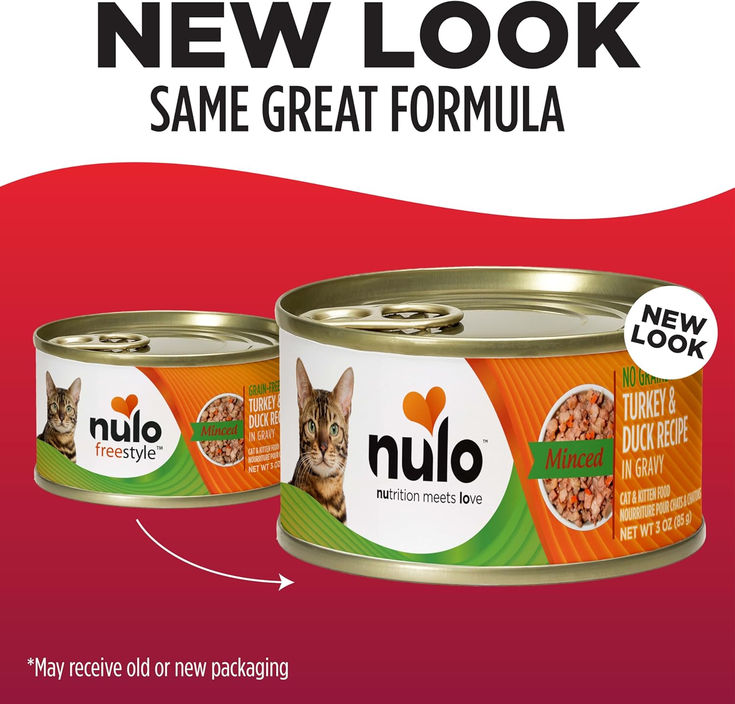 Turkey & Duck Grain-Free Minced Wet Canned Cat Food, 3 Ounce (Pack of 24)