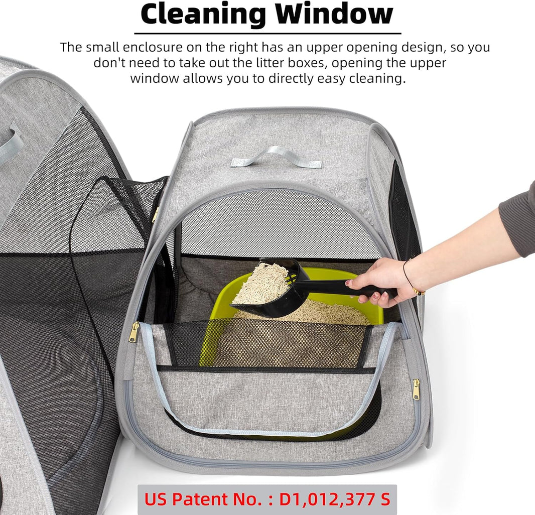 Portable Pop-Up Cat Playpen Tent