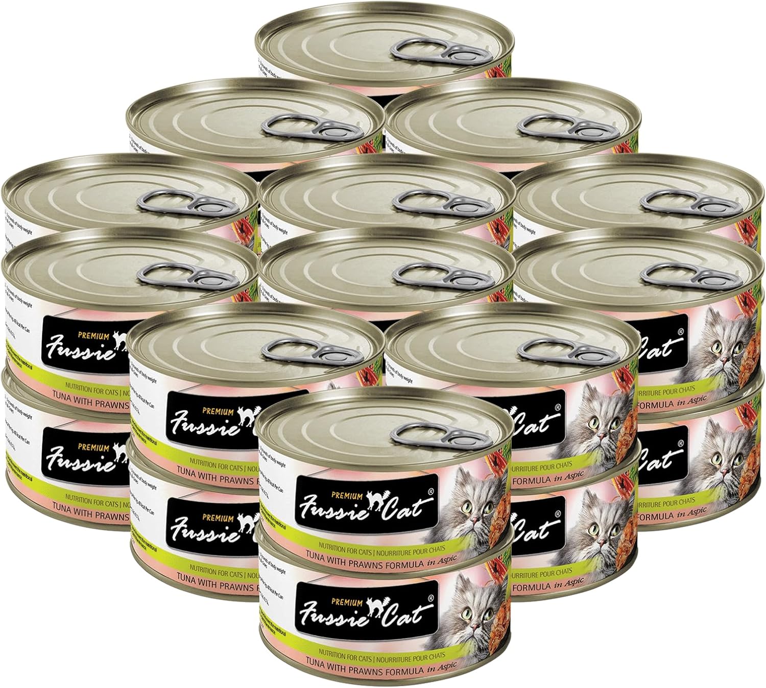 Premium Tuna & Prawns in Aspic Grain-Free Wet Cat Food 2.82oz, case of 24