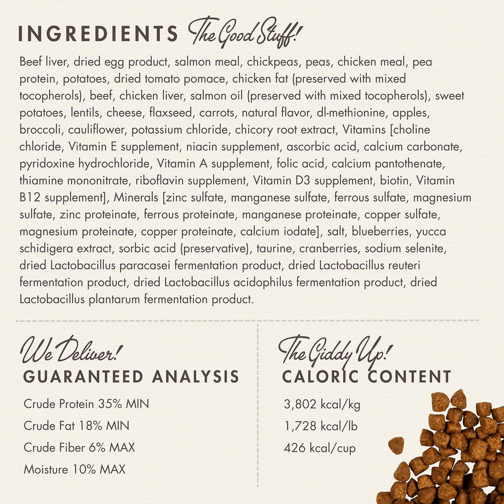 Nutritionals Beef Livattini Veg Cat Food - Premium Dry Cat Food - Beef Recipe - 4 lb