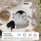 Washable XXL Dog Bed for Crate, Giant Comfort Fluffy Plush Pet Pillow Bed Kennel Pad with Non-Slip Bottom, Machine Washable Pet Sleeping Mat for Jumbo, Gray