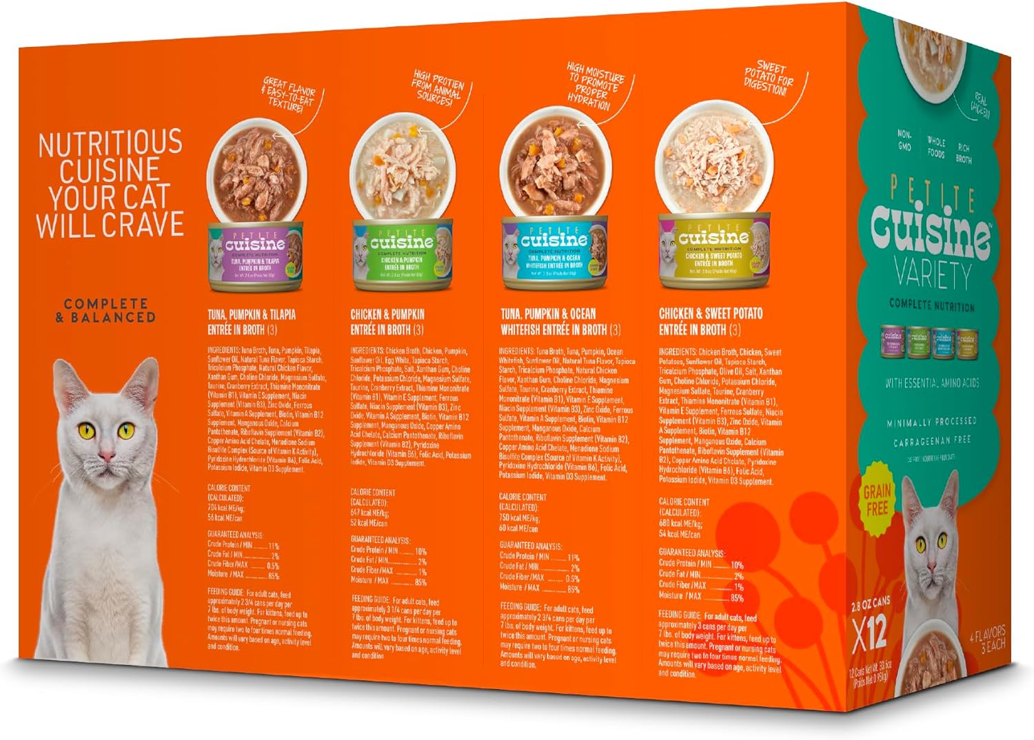 Whole Foods Wet Cat Food, Variety Pack, 2.8 oz. Can (12 Count)