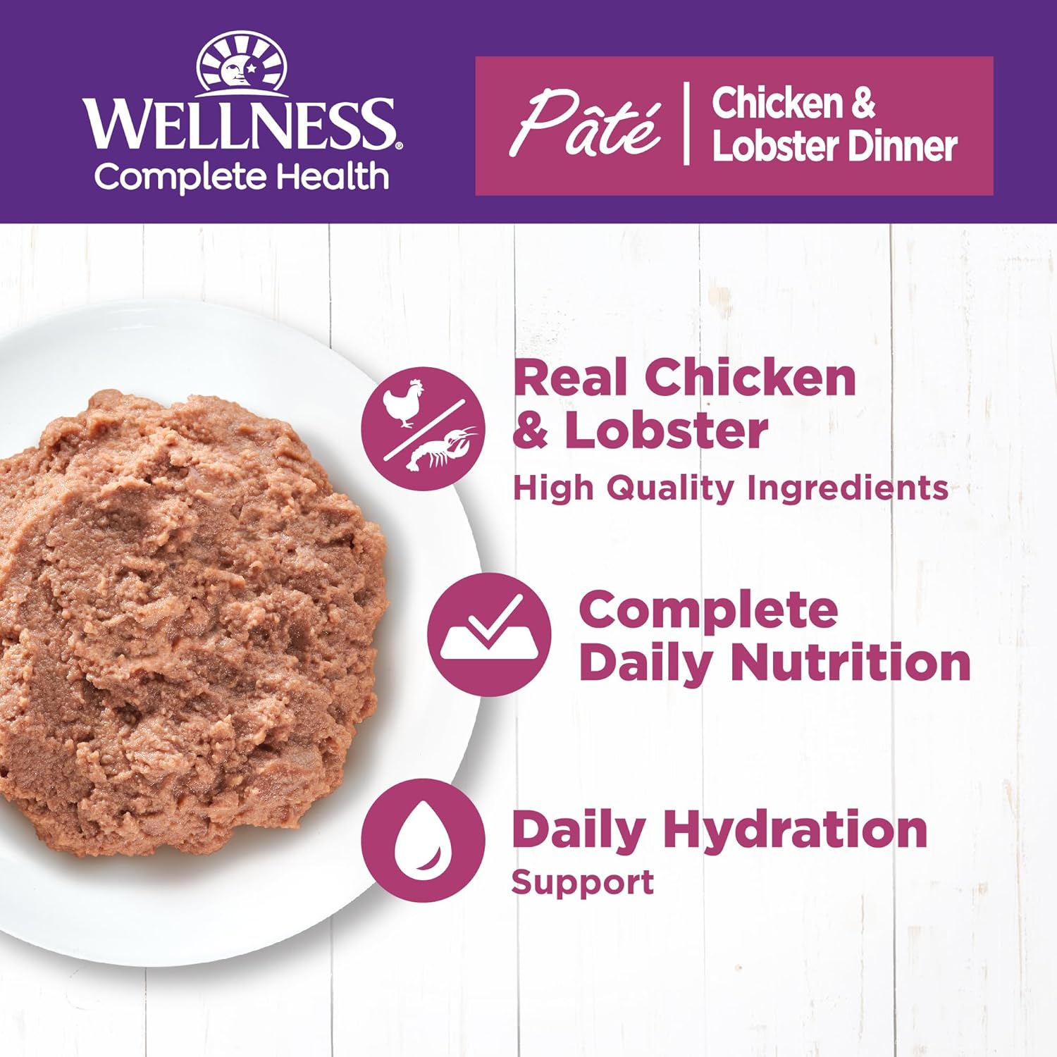 Health Pate Adult Wet Cat Food, Natural, Protein-Rich, Grain Free, 3 Ounce, 24 Pack, Chicken & Lobster