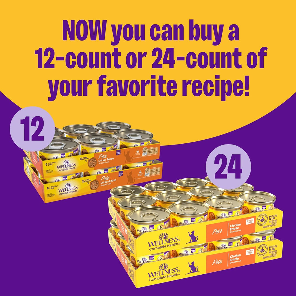 Health Pate Adult Wet Cat Food, Natural, Protein-Rich, Grain Free, 3 Ounce, 24 Pack,(Beef & Salmon)