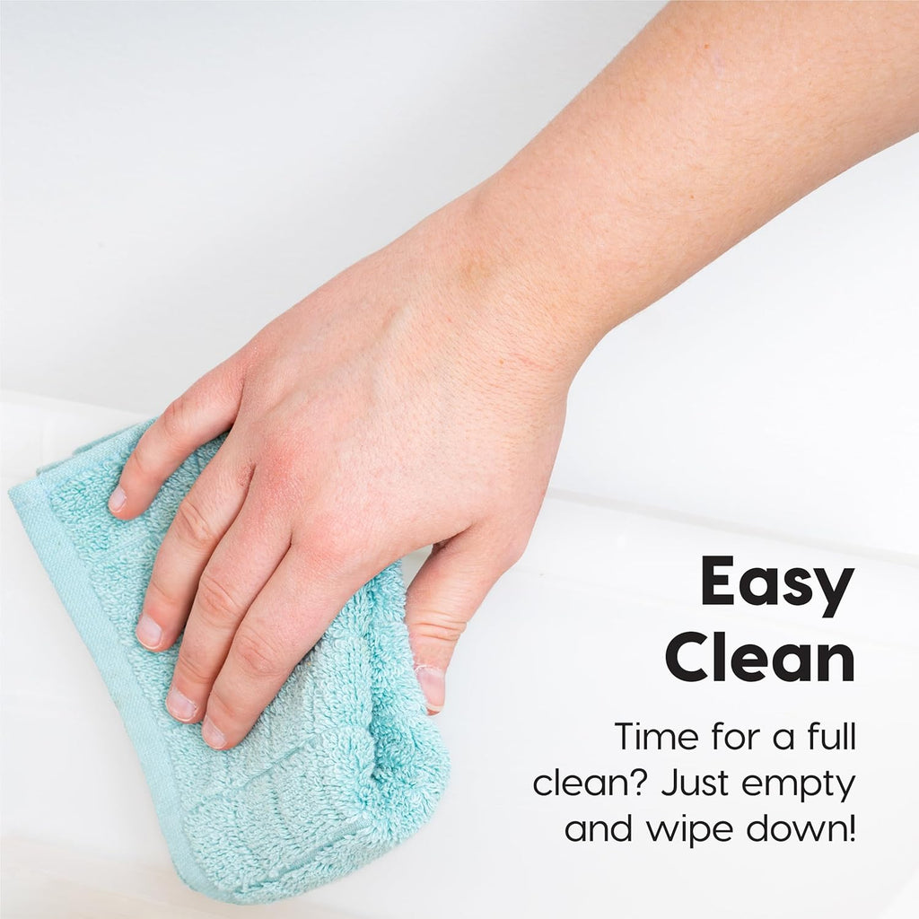 Large Open Top Cat Litter Box, Kitty Litter Pan, Pearl