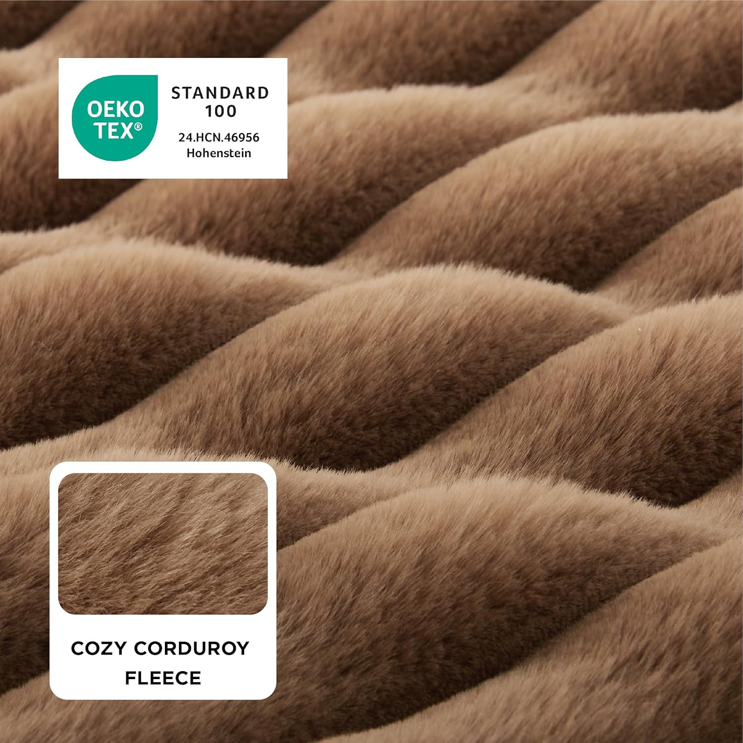 Orthopedic Dog Beds Large Sized Dog, Waterproof Memory Foam Pet Bed with Sides, Non-Slip Bottom and Egg-Crate Foam Large Pet Couch Sofa with Washable Removable Corduroy Cover, Brown