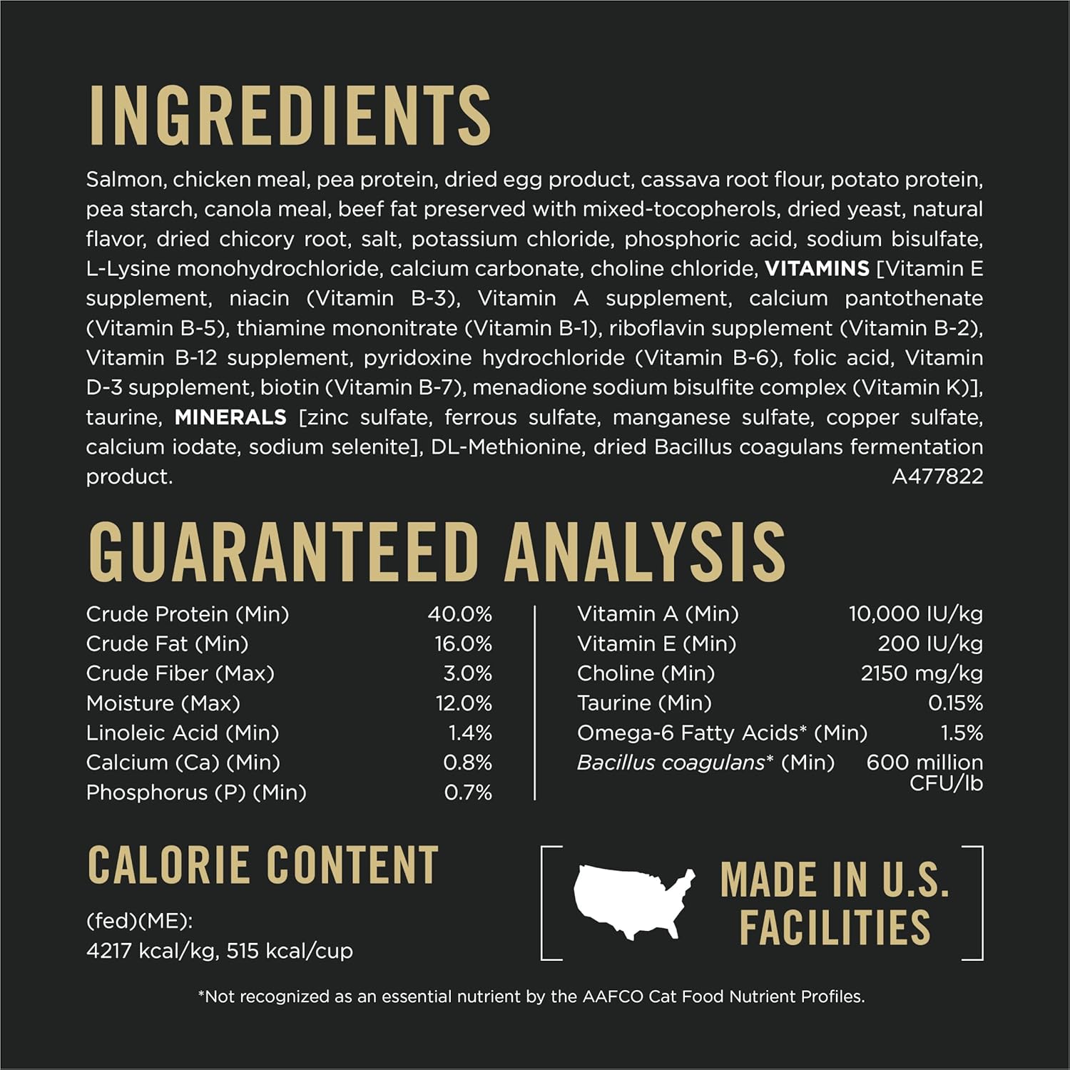 Vital Systems Salmon and Egg Formula 4-in-1 Adult Dry Cat Food - 3 lb. Bag