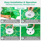Interactive Cat Toys for Indoor Cats,[Newly Upgraded] Rechargeable Touch Activated Hide and Seek Kitten Toys for Bored Indoor Adult Cats with Fluttering (Green)