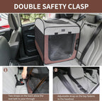 Dog Kennels and Crates for Medium Dogs, Portable Pop Up Indoor Pet Cage with Sturdy Wire Frame, Collapsible Travel Crate Soft Sided Cat Bag Escape Proof