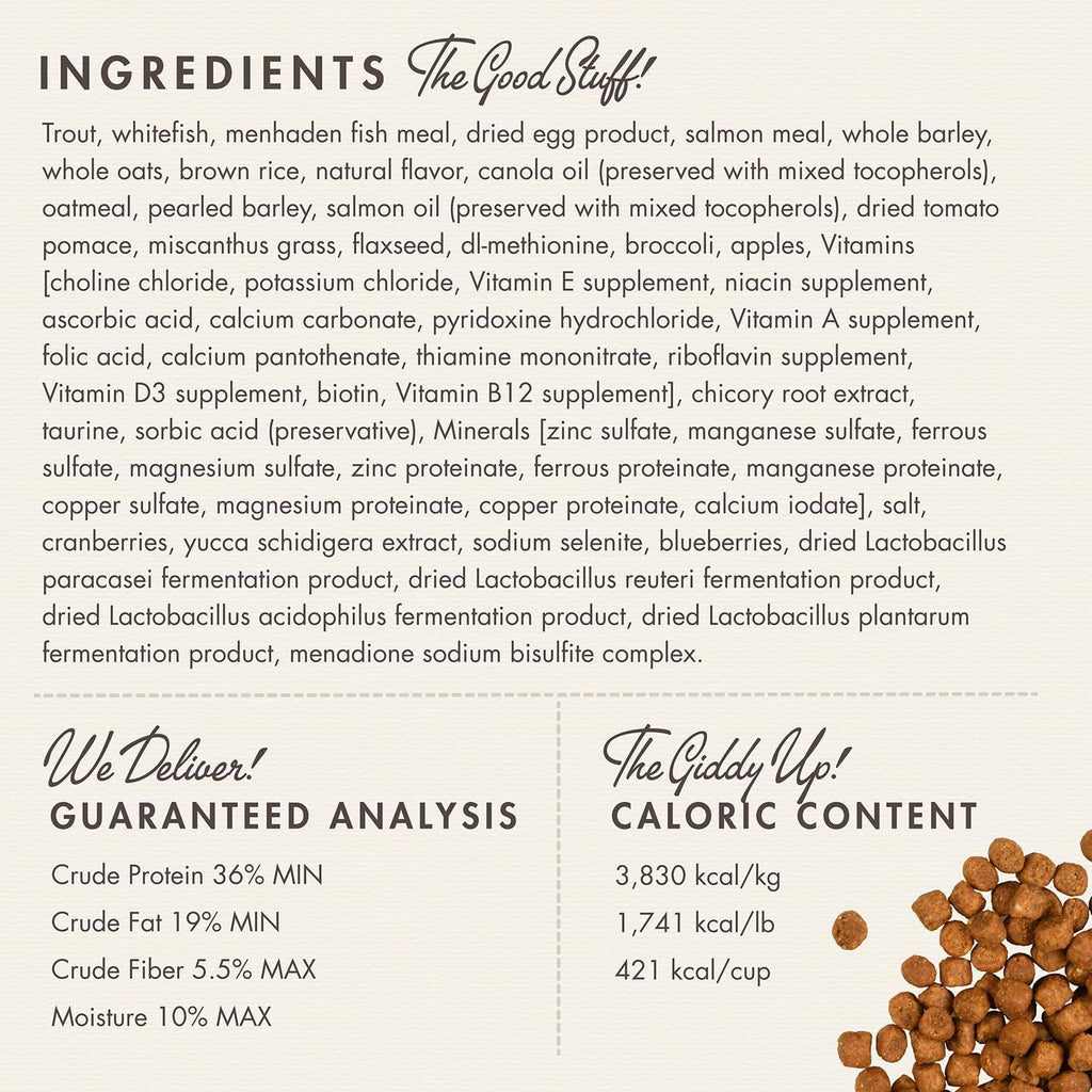 Nutritionals Trout & Whitefish Cat Food - Premium Dry Cat Food - Trout Recipe - 4 lb