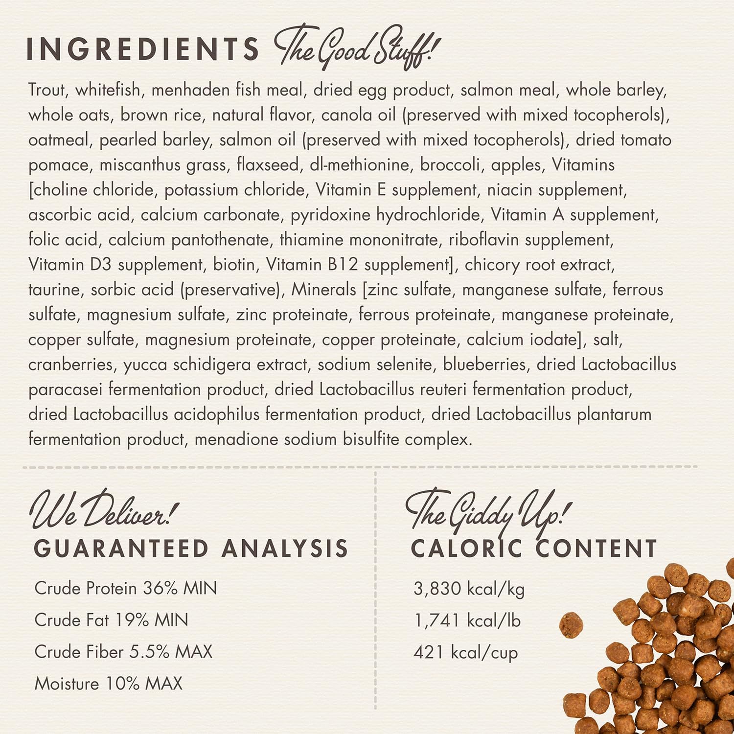 Nutritionals Trout & Whitefish Cat Food - Premium Dry Cat Food - Trout Recipe - 4 lb