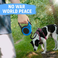 Retractable Dog Leash with Bowl & Bag Dispenser (Blue)