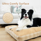 Washable L Dog Bed for Large Dogs with Anti-Slip Bottom, Premium Foam Pet Pad for Crate for Large Medium Small Sized Puppies