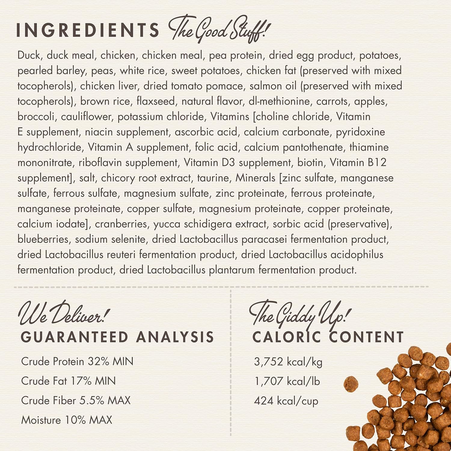 Nutritionals Duck A La Veg Cat Food - Premium Dry Cat Food - Duck Recipe - 4 lb