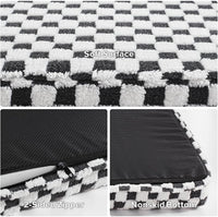 Orthopedic Egg-Crate Dog Bed with Washable Cover (Black)