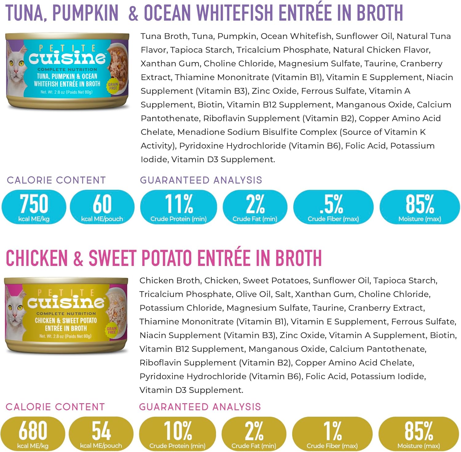 Whole Foods Wet Cat Food, Variety Pack, 2.8 oz. Can (12 Count)