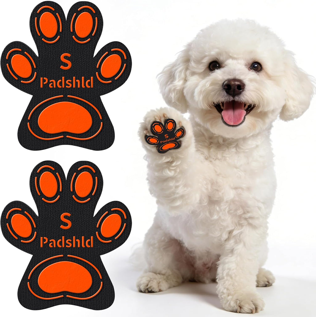 Anti Slip Dog Paw Pads for Senior Dogs - Paw Grips for Hardwood Floors, Enhanced Balance Traction Pads, Breathable Pet Paw Stickers Protectors for Dogs 7 Sets (28 Pcs) S