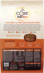 CORE RawRev Original Deboned Turkey, Meal & Chicken Meal Recipe, Dry Cat Food, 10 Pound Bag