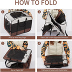 Dog Kennels and Crates for Medium Dogs, Portable Pop Up Indoor Pet Cage with Sturdy Wire Frame, Collapsible Travel Crate Soft Sided Cat Bag Escape Proof