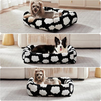 Orthopedic Rectangle Dog Bed with Zip Cover (Black)